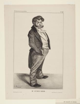 Mr. Cunin Grid (Cunin Gridaine), Plate 295 from La Caricature, No. 141, July 18, 1833