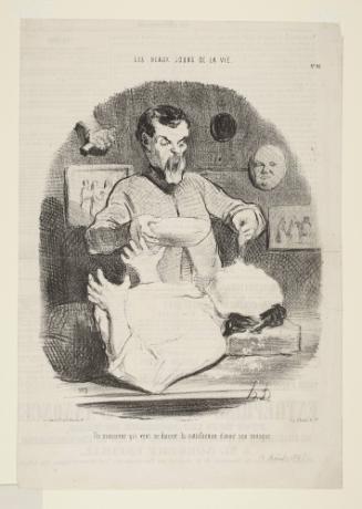 Un monsieur qui veut se donner la satisfaction d'avoir son masque from Les Beaux Jours de la Vie

