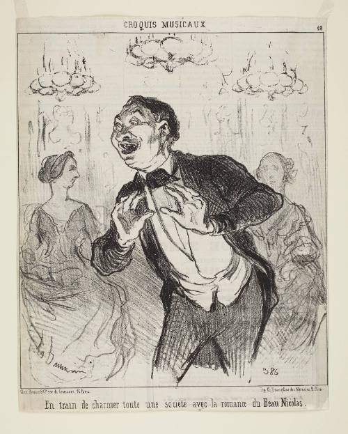 En train de charmer toute une société avec la romance du Beau Nicolas from Croquis Musicaux