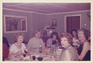 [Dinner with Virginia Prince at the Chevalier d'Eon (Virginia, Gloria, Audrey, Anita, Lee, Felicity) ]