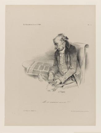 ...elle est vraiment enceinte!!!, Plate 254 from La Caricature, March 7, 1833