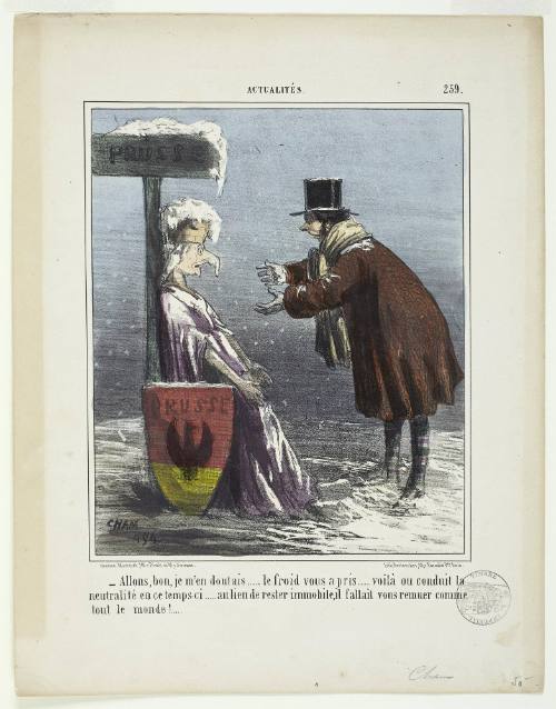 Allons, bon, je m' en doutais ... le froid vous à pris...voilà ou conduit le neutralité en ce temps-ci...au lieu de rester immobile, il fallait vous remuer comme tout le monde! from Actualités