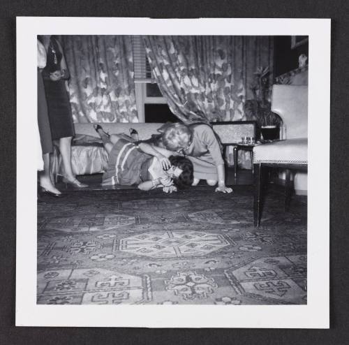 [Susanna and a friend rolling off the couch in Susanna and Marie’s New York City apartment]
