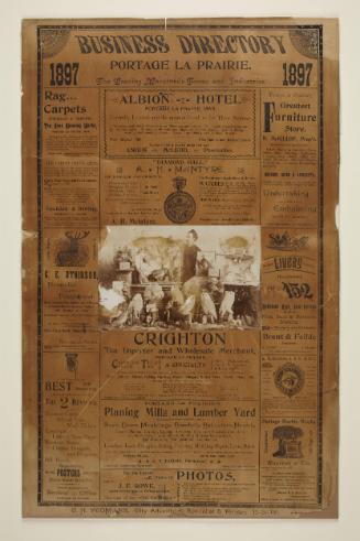 Business Directory, Portage La Prairie [Stuffed birds & trophies] for G.E. Atkinson - Naturalist and Taxidermist