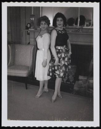 [Gail and Susanna standing by the fireplace, Felicity’s family home, Poughkeepsie, NY]

