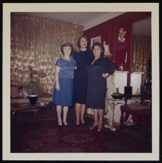 [Avi, Marie and a friend in the living room, New York City apartment]
