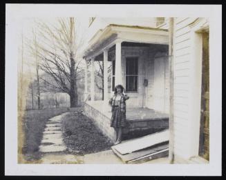 [Susanna standing outside, Casa Susanna, Hunter, NY]
