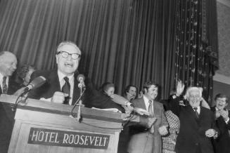 Nelson Rockefeller, Republican Headquarters on Election Night of Nixon Landslide, New York City