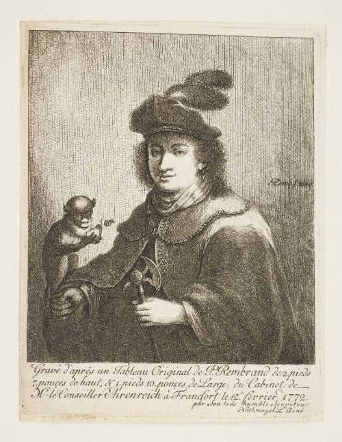 Young Man with Monkey