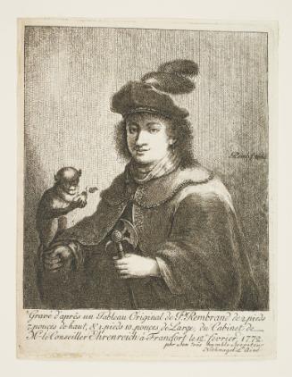 Young Man with Monkey
