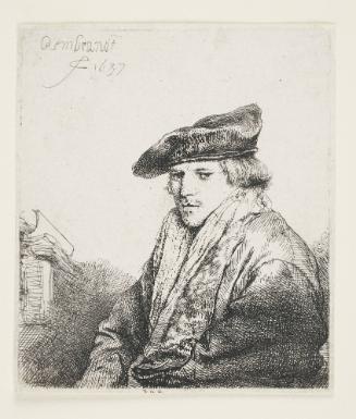 Young Man in a Velvet Cap (Ferdinand Bol?)