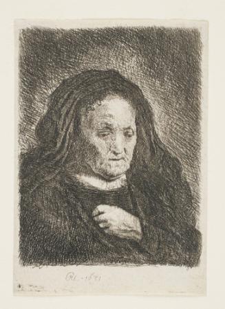 The Artist's Mother with her Hand on her Chest: Small Bust