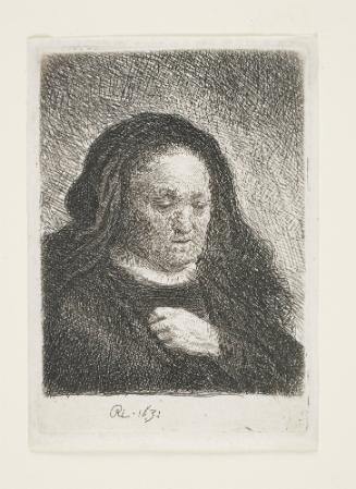 The Artist's Mother with her Hand on her Chest: Small Bust