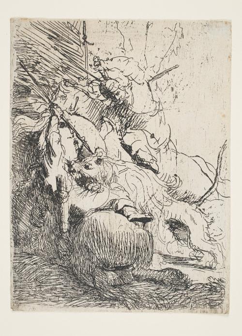 The Small Lion Hunt (with one Lion)