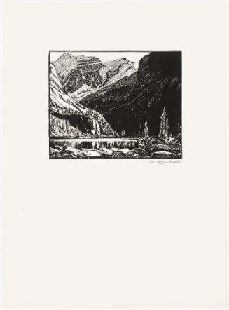 Lake O'Hara, Rocky Mountains from Canadian Drawings/Prints by Members of the Group of Seven Portfolio