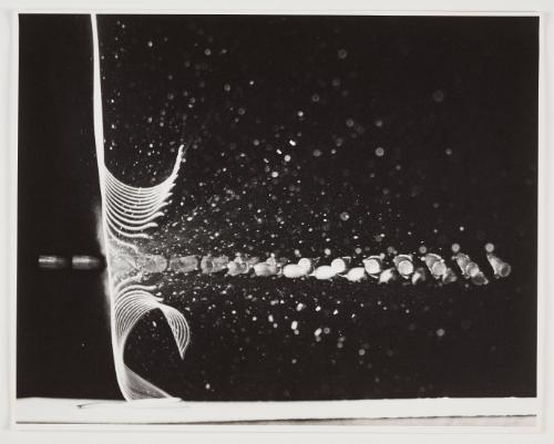 Multiflash of .22 cal. Bullet Cuts Wire, 1960's