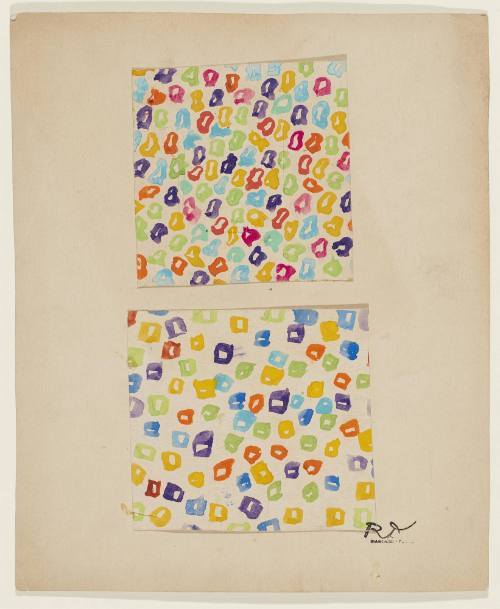 Deux compositions polychromes