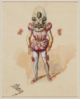 Costumed clown