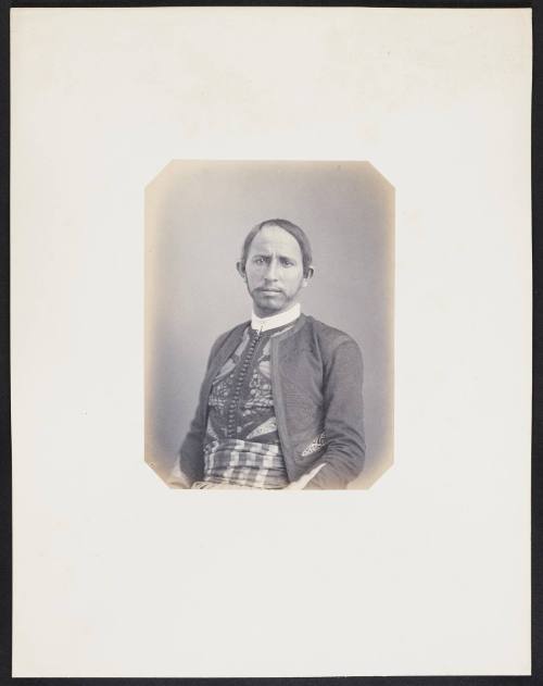 131. Mohamed ben dris (24 ans) Maréchal des logis au 3e Spahis - Frontal