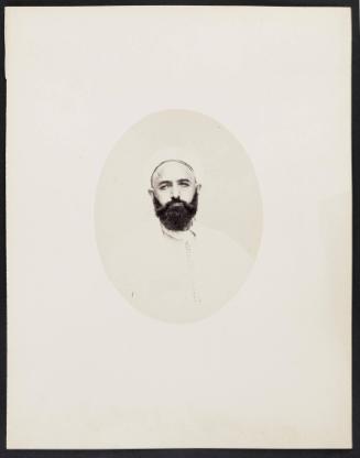 260. Emir Abd-el-Kader (57 years old) Born in Mascara (Oran province) (Algeria) Black hair, though he shaves his head daily; brown eyes, black beard with a few gray hairs. Son of Mouhi-Eddin and Zora; grandson of Moustapha ben Makta and Doha. Photographed in Paris.