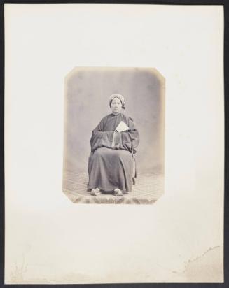 Cochinchinese Embassy in Paris. 154. Sen diam (75 years old) Cochinchinese, born in Hue (Annam, now Vietnam) Daughter of a Mandarin, widow of Mr. Vannier, former Officer of the French Navy, Chevalier of the Legion of Honor, Mandarin to the King of Annam (now Vietnam), Gia-long.