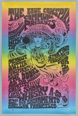 The Love Conspiracy Commune Presents Psychedelic Happenings, Peanut butter Conspiracy, The Doors, Feb 4-18, Whiskey A Go-Go in San Francisco