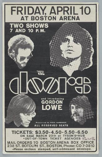 The Doors, April 10, Boston Arena, Boston MA
