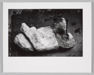 Quaqjuak's carving, in process