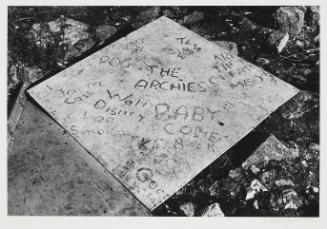 Plywood with grafitti (The Archies)