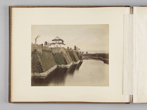 [Outer moat of Nijō Castle, Kyoto]   from Views of Kobe, Kioto...