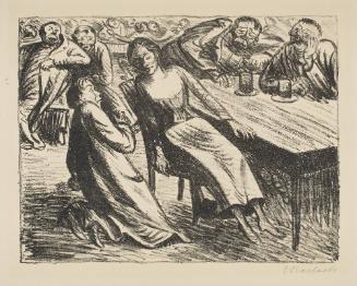 Das Paar in der Menge 3 (Der Kniende)