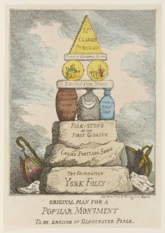 Original Plan for a Popular Monument to be Erected in Gloucester Place