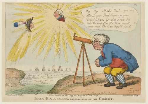 John Bull Making Observations on the Comet