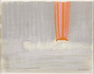 Sunset like a Fuschia Volcano behind Griffith Island, High Arctic