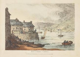 Six Coloured Etchings Views From Nature: Foye Harbour – Cornwall