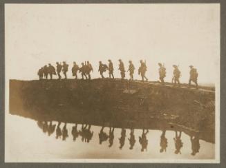 [Infantry Passing Along the Banks of the Lys Canal, 1st  Australian Division]