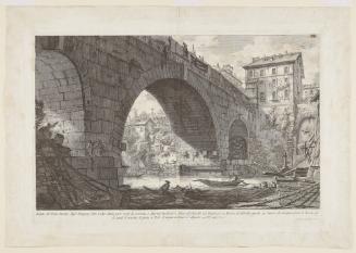 View of the Ponte Ferrato, called the Bridge of Cestius by antiquarians....from the Le Antichità Romane, vol. IV (The Roman Antiquities, vol. IV)