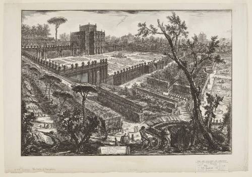Villa Pamphilj outside Porta S. Pancrazio from the Vedute di Roma (Views of Rome)