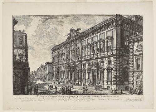 View of the Palazzo della Consulta on the Quirinal housing the Papal Secretariat from the Vedute di Roma (Views of Rome)