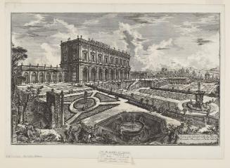 View of the villa of His Eminence Cardinal Alessandro Albani, outside Porta Salaria from the Vedute di Roma (Views of Rome)
