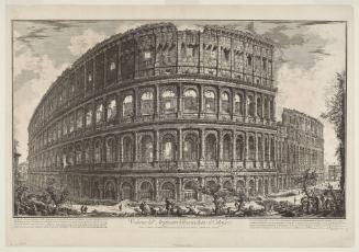 View of the Flavian Ampitheater, called the Colosseum from the Vedute di Roma (Views of Rome)
