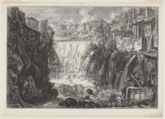 View of the Grand Cascade at Tivoli from the Vedute di Roma (Views of Rome)