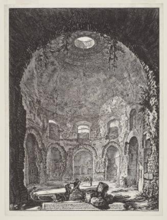 Interior view of the [so-called] Tempio della Tosse [Temple of the Cough]...from the Vedute di Roma (Views of Rome)