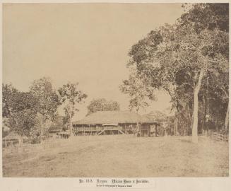 Rangoon. Mission House at Kemindine  Plate 119: "Burma Views" (1857)