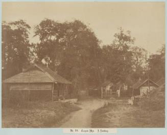 Tsagin Myo. A Roadway  Plate 29: "Burma Views" (1857)