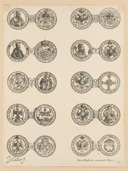 Plate 6 from “Les Monnaies” (The Coins)