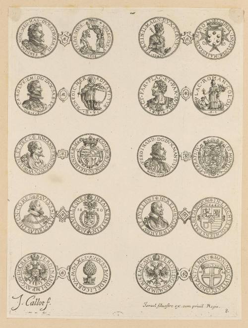 Plate 8 from “Les Monnaies” (The Coins)