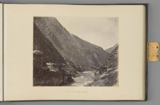 Bridge over the Sutlej at Wangtu   from The Sutlej - Indian Groups etc.