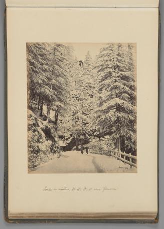 [Simla in winter; On the Mall near "Glenarm"]   from Indian Views