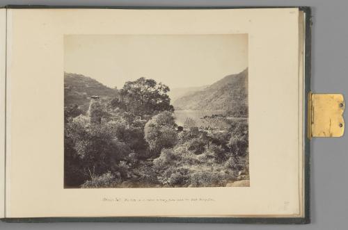 [Bheem Tal; The lake on a calm morning, from near the Dak Bungalow]   from Himalayas